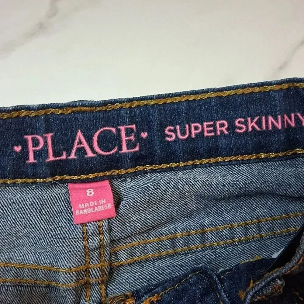 Lot Of 3 Girls Jeans Arizona Jeans Co Place Super Skinny Celebrity Pink